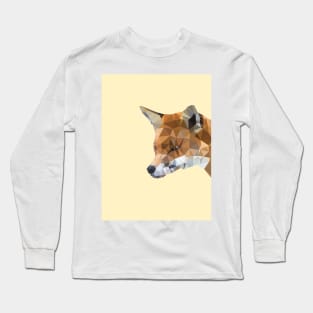 Low Poly Fox Long Sleeve T-Shirt